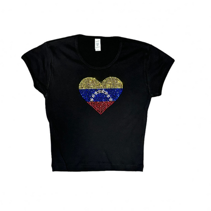 LATIN FLAG CROP TOP
