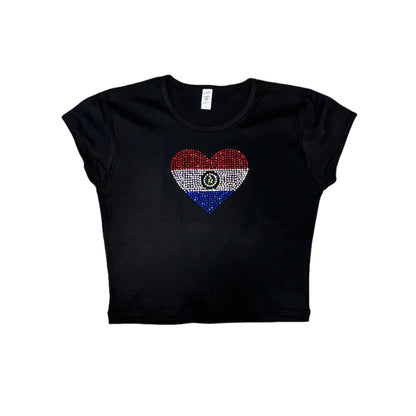 LATIN FLAG CROP TOP