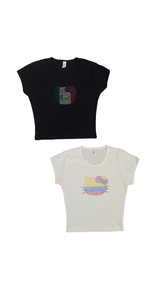 LATIN HELLO KITTY CROP TOP